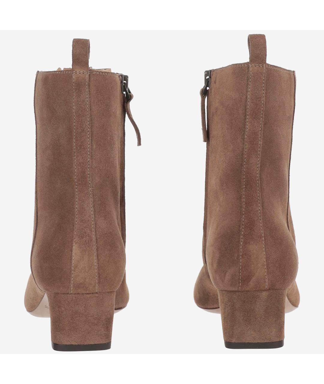 SARTORE Коричневые замшевые полусапоги, фото 3