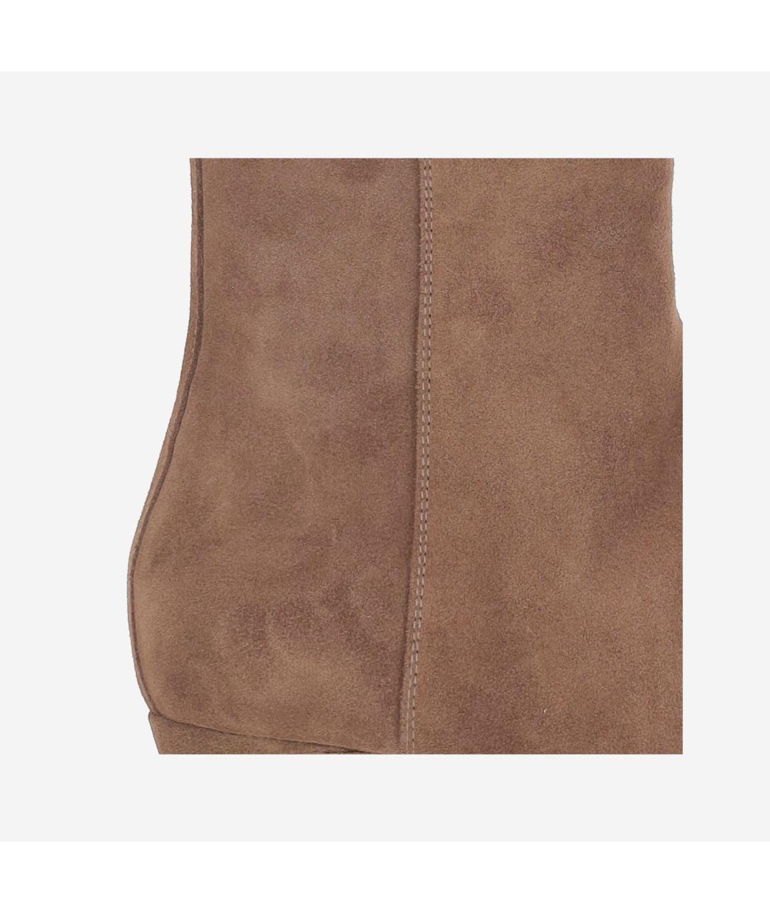 SARTORE Коричневые замшевые полусапоги, фото 4