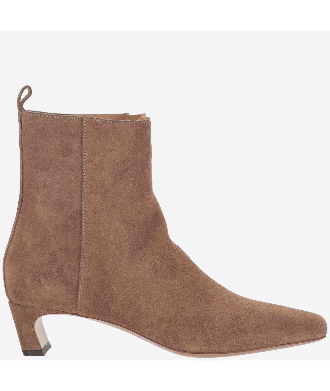 SARTORE Коричневые замшевые полусапоги, фото 5