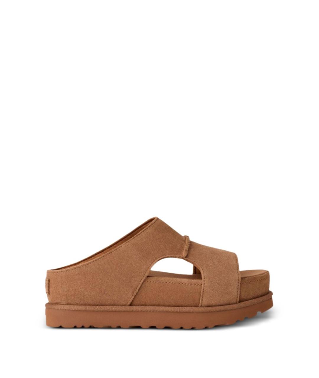 UGG AUSTRALIA Бежевые замшевые сандалии, фото 1