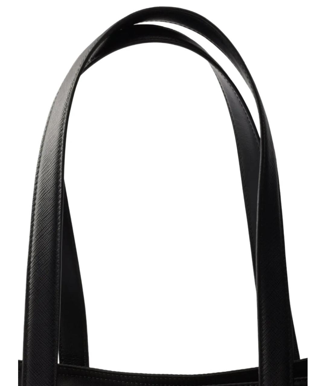 PRADA Черная синтетическая сумка тоут, фото 5