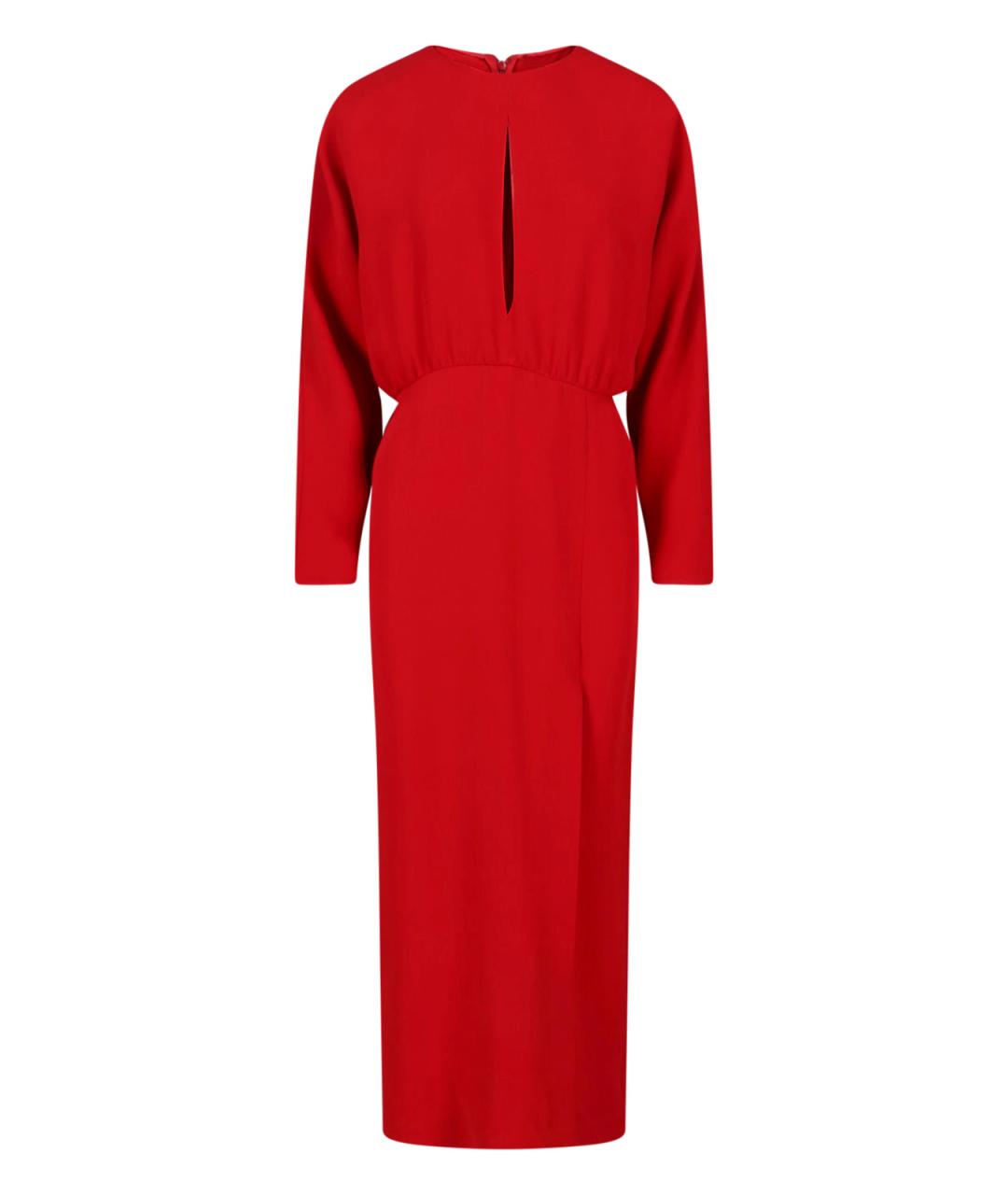 VALENTINO Красное шелковое вечернее платье, фото 1