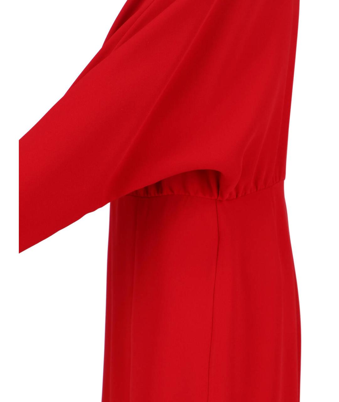 VALENTINO Красное шелковое вечернее платье, фото 3