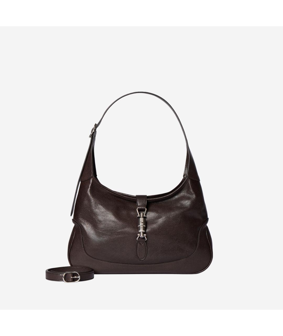 GUCCI Коричневая кожаная сумка через плечо, фото 5