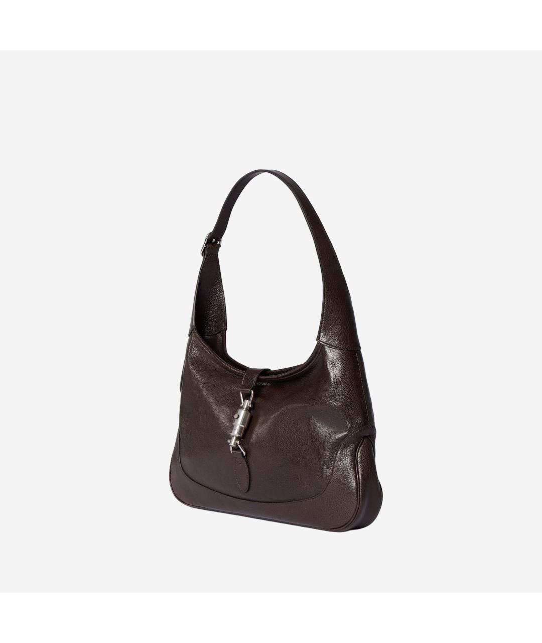 GUCCI Коричневая кожаная сумка через плечо, фото 2