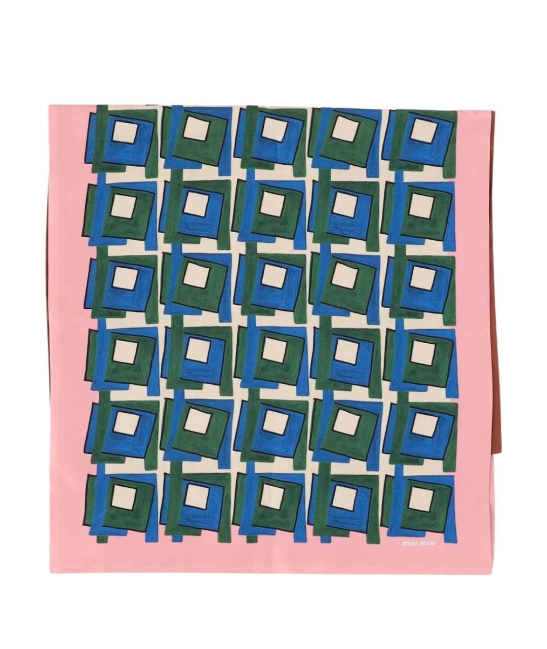 MIU MIU Мульти шелковый шарф, фото 1