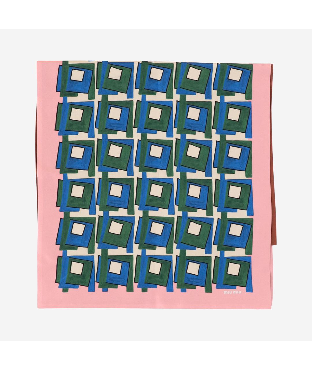 MIU MIU Мульти шелковый шарф, фото 4