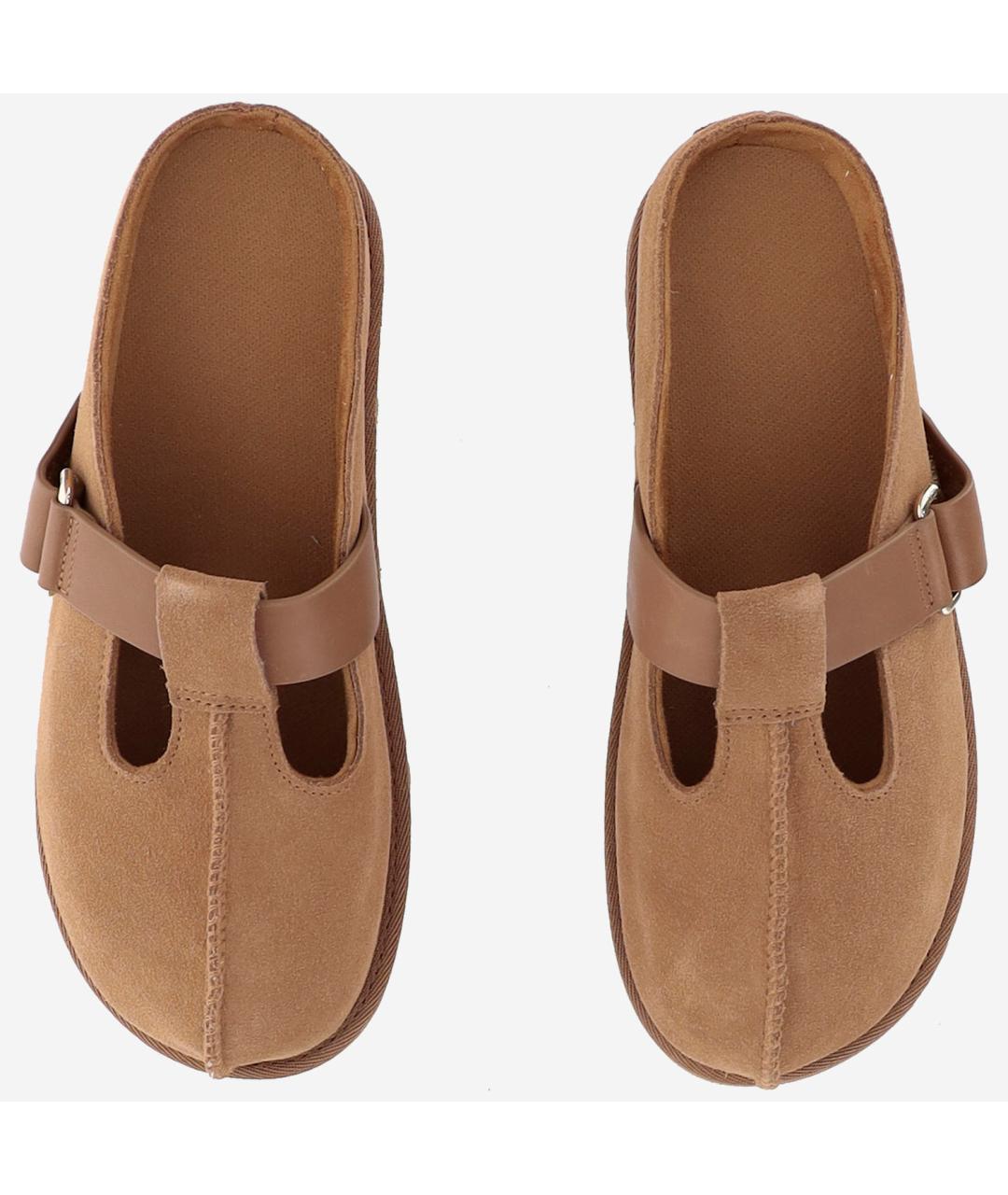 UGG AUSTRALIA Коричневые замшевые мюли, фото 2