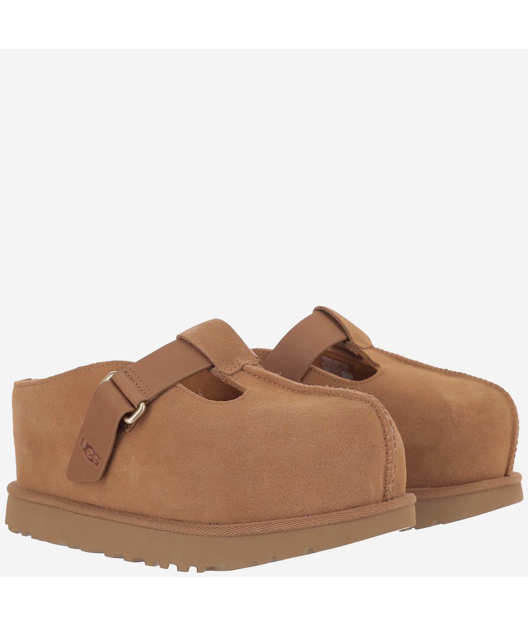 UGG AUSTRALIA Коричневые замшевые мюли, фото 3