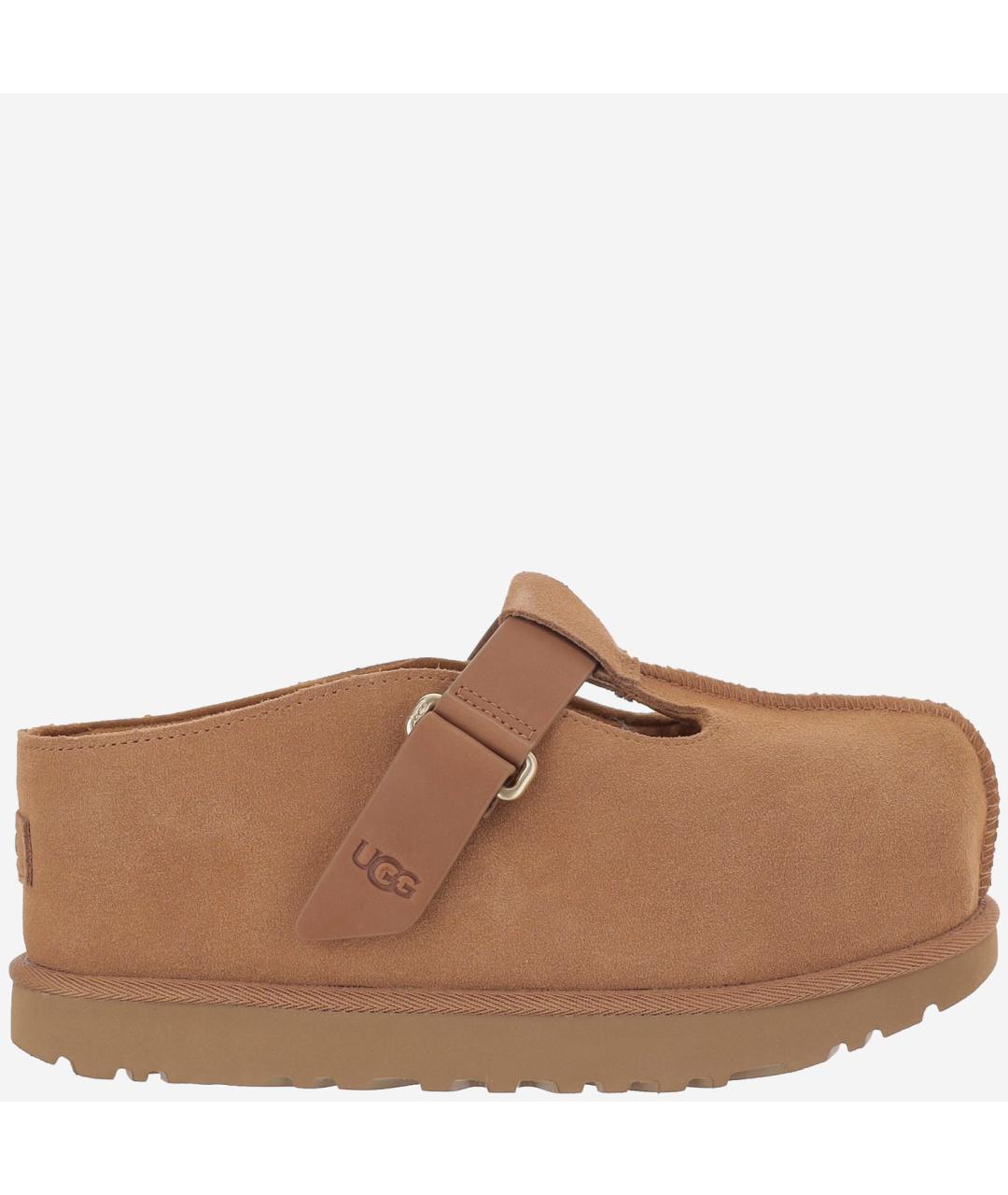 UGG AUSTRALIA Коричневые замшевые мюли, фото 6