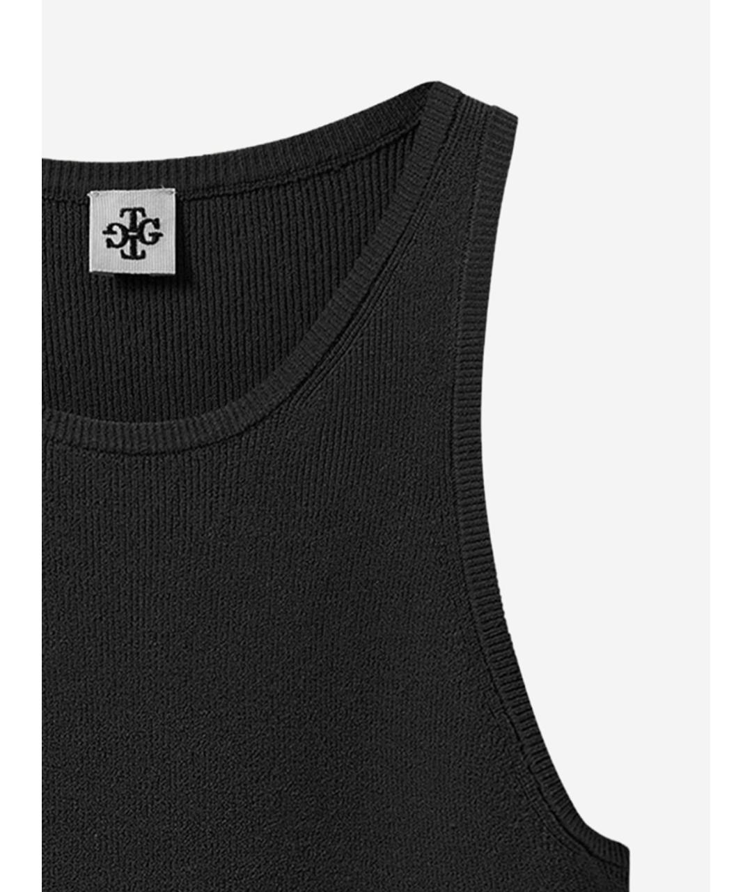 THE GARMENT Черная вискозная майка, фото 3