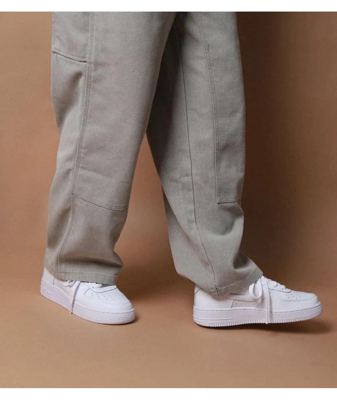 NIKE Белые кожаные кроссовки, фото 2