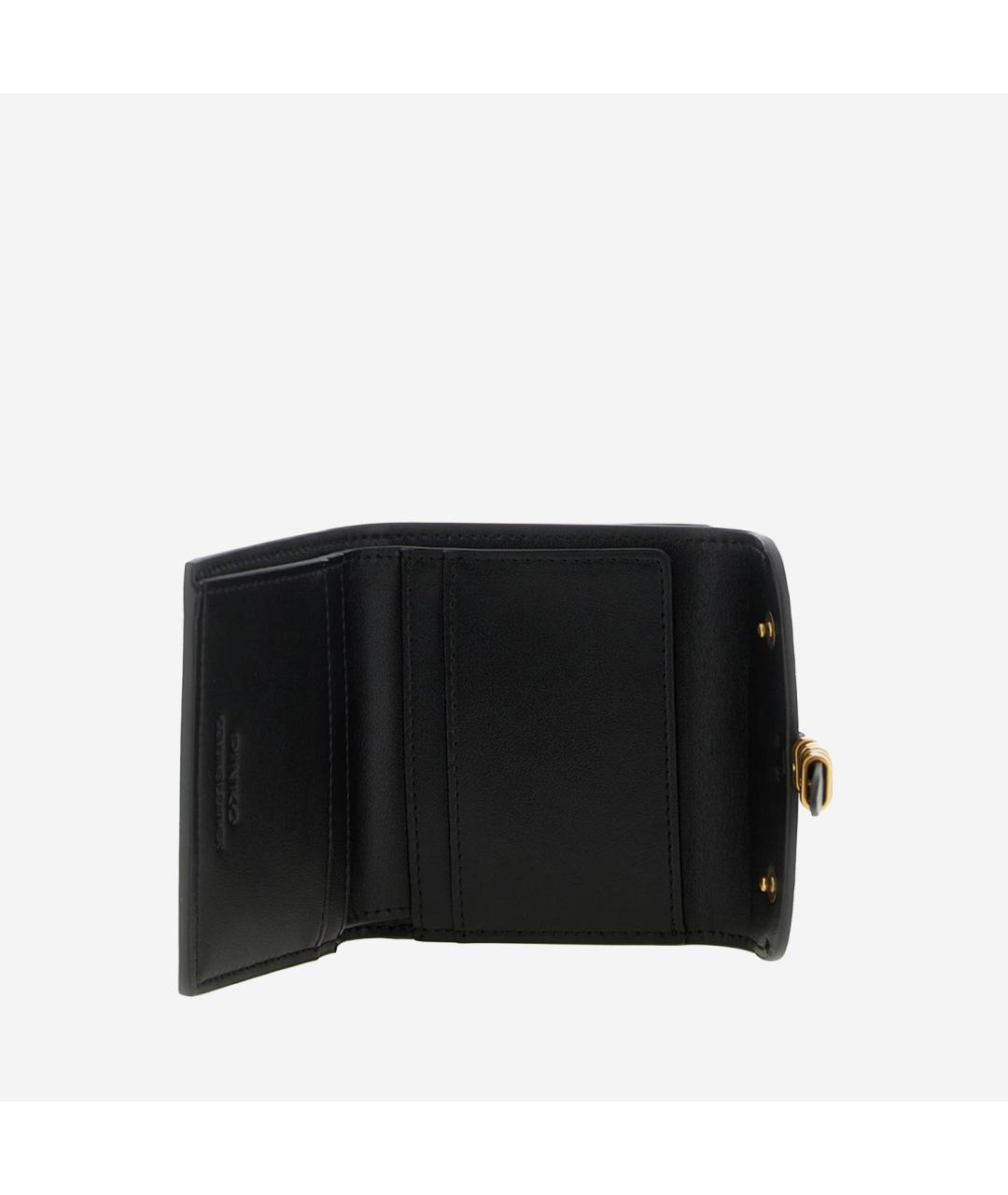 PINKO Черный кожаный кошелек, фото 2