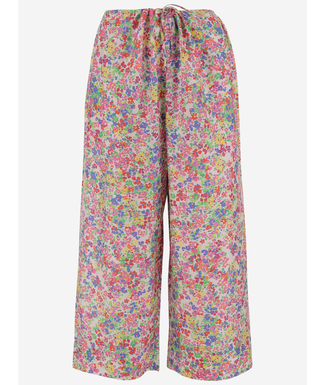 PERO Мульти шелковые прямые брюки, фото 4