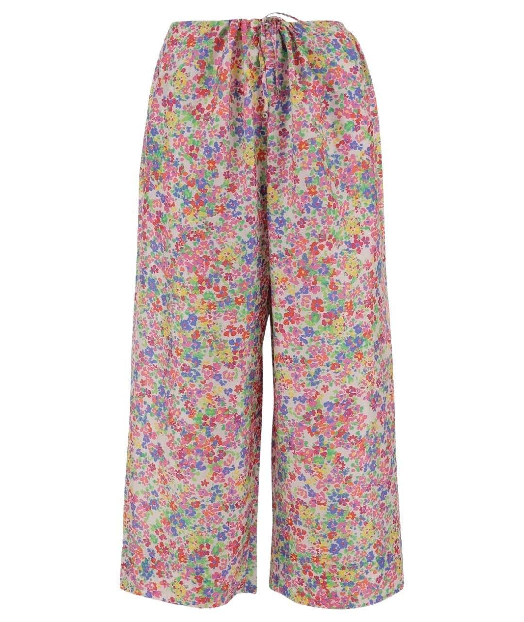 PERO Мульти шелковые прямые брюки, фото 1