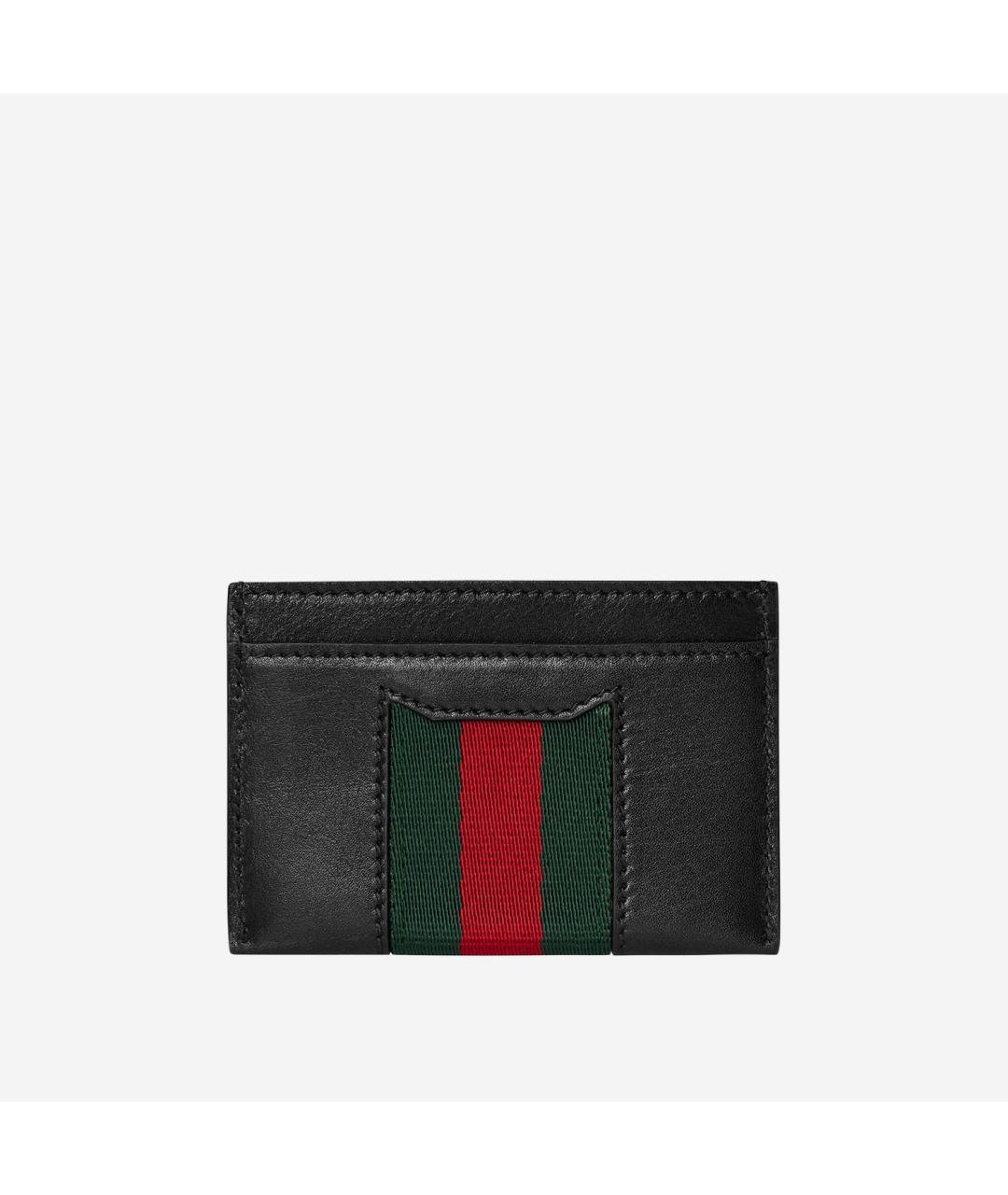 GUCCI Черный кожаный кардхолдер, фото 3