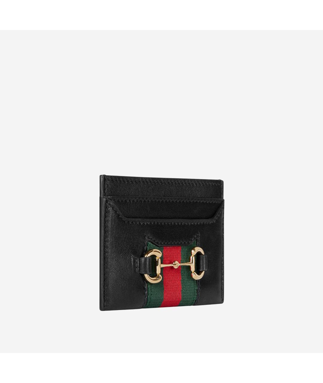 GUCCI Черный кожаный кардхолдер, фото 2