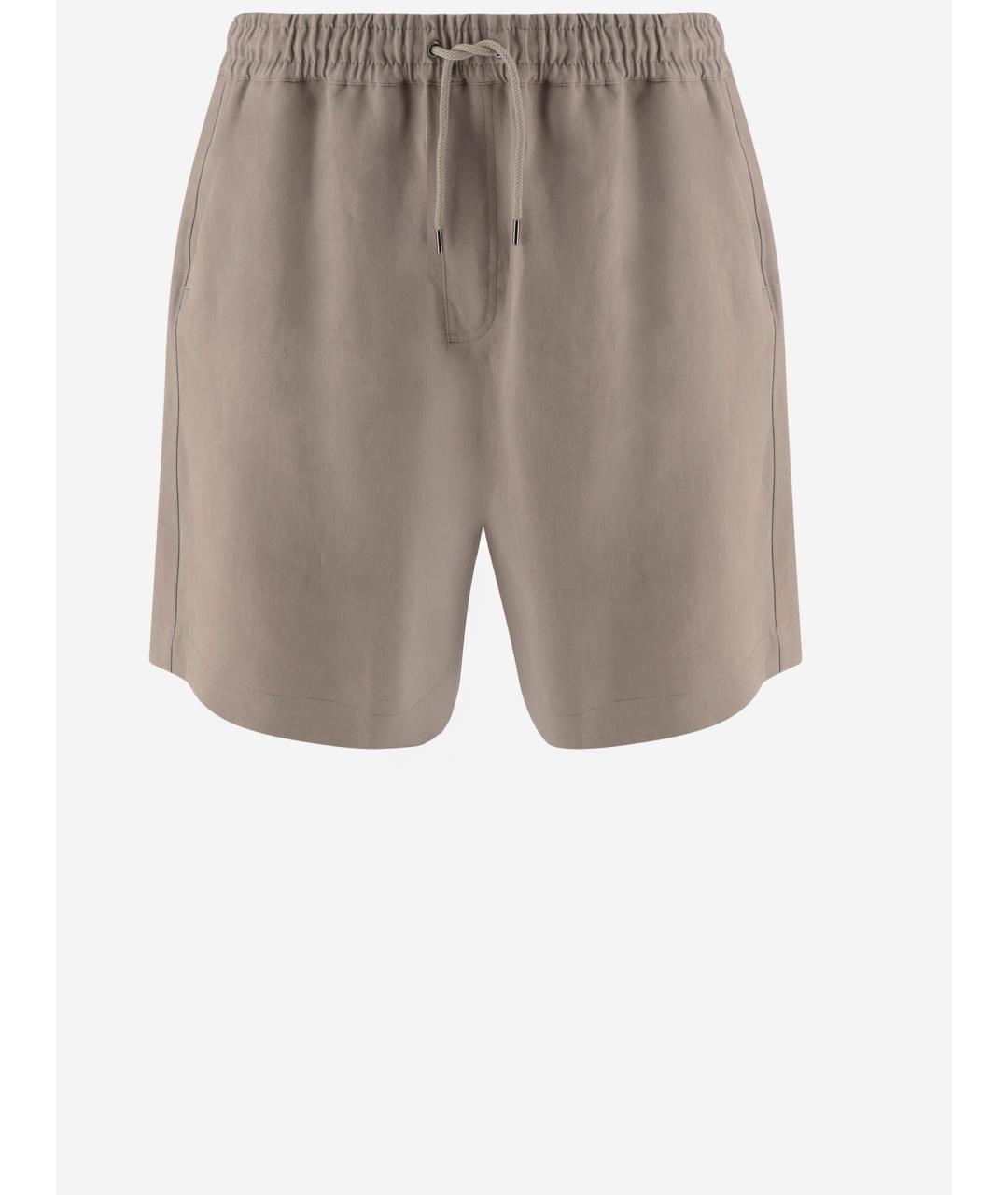 GIORGIO ARMANI Бежевые льняные шорты, фото 4