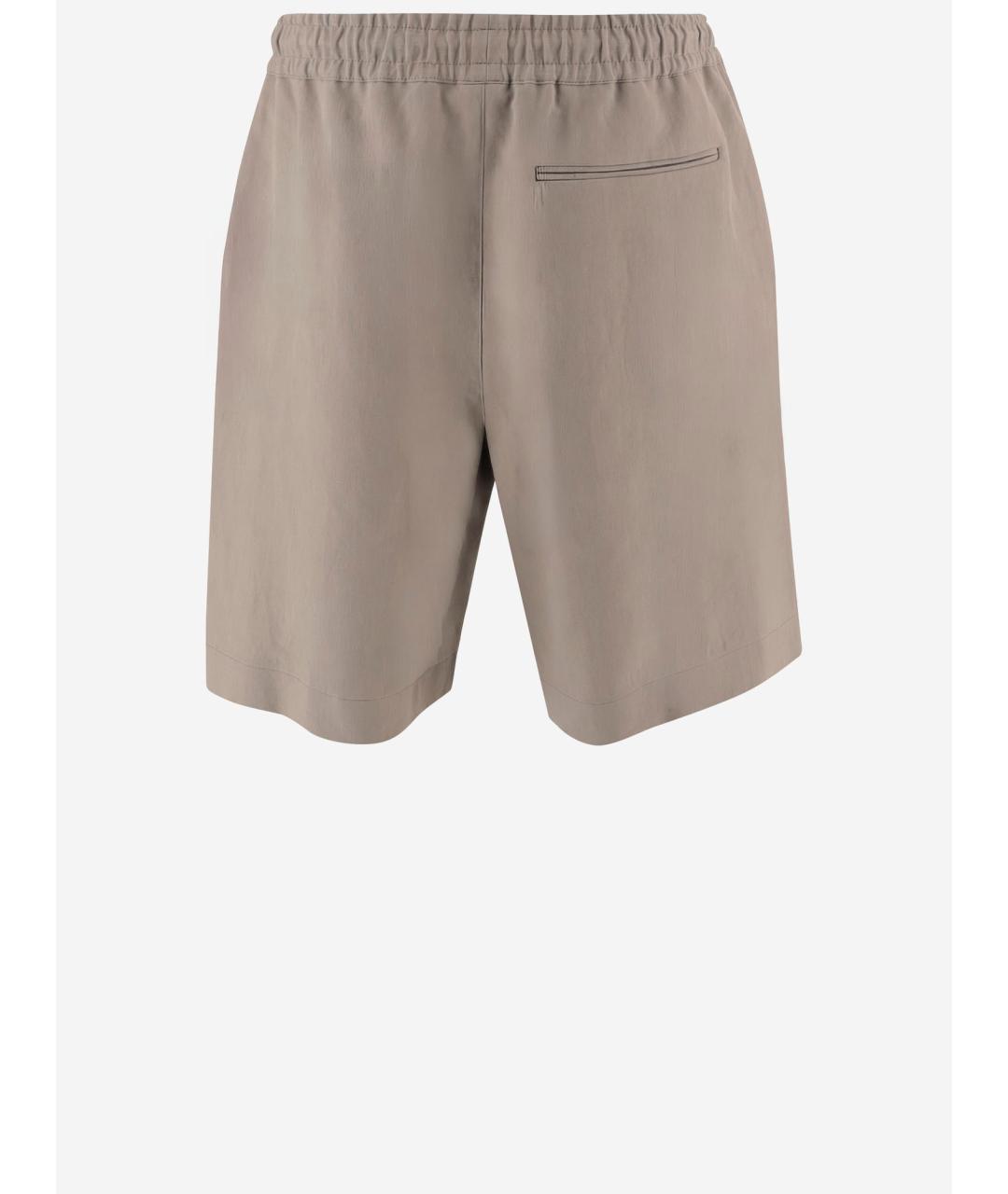 GIORGIO ARMANI Бежевые льняные шорты, фото 2