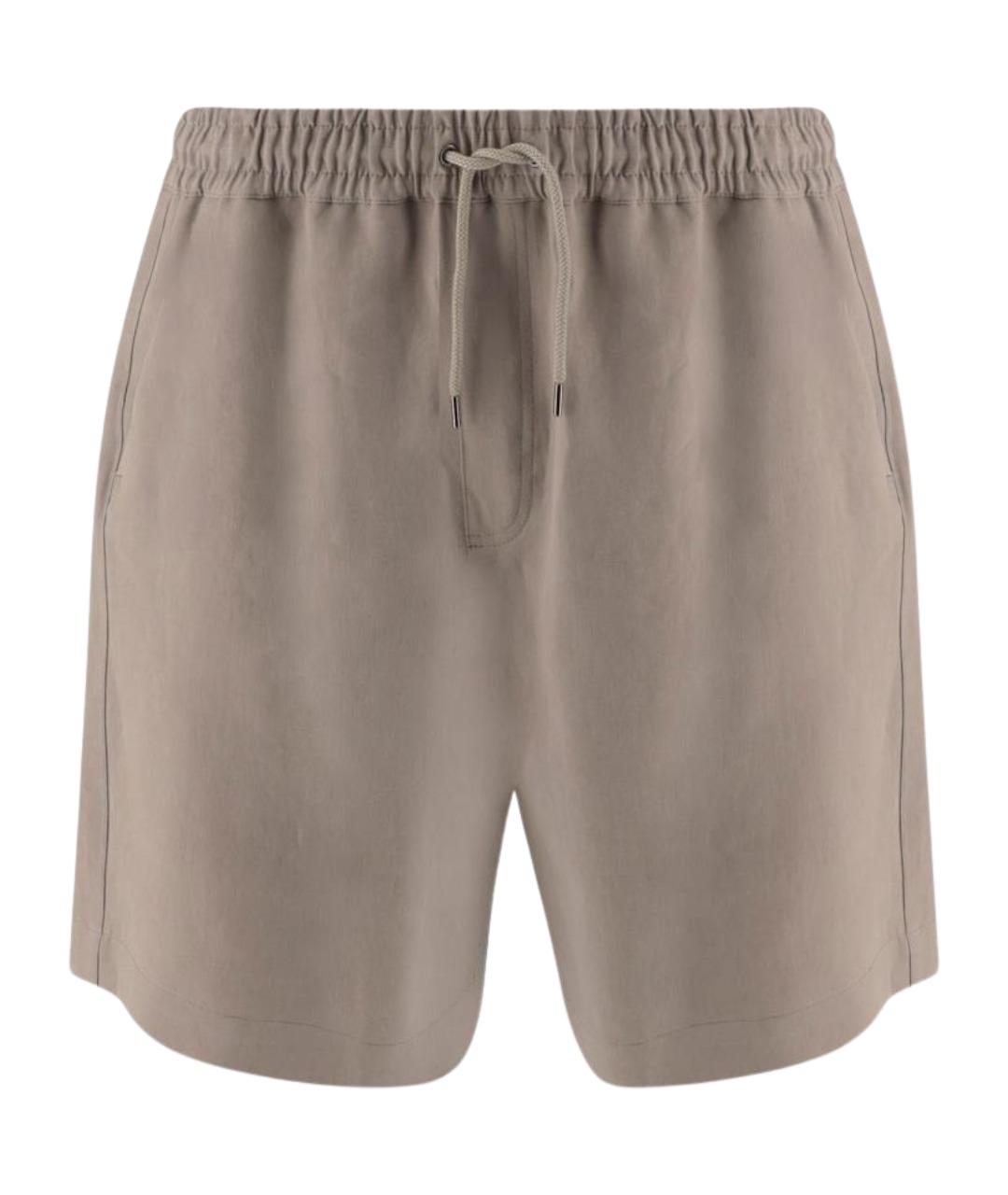 GIORGIO ARMANI Бежевые льняные шорты, фото 1