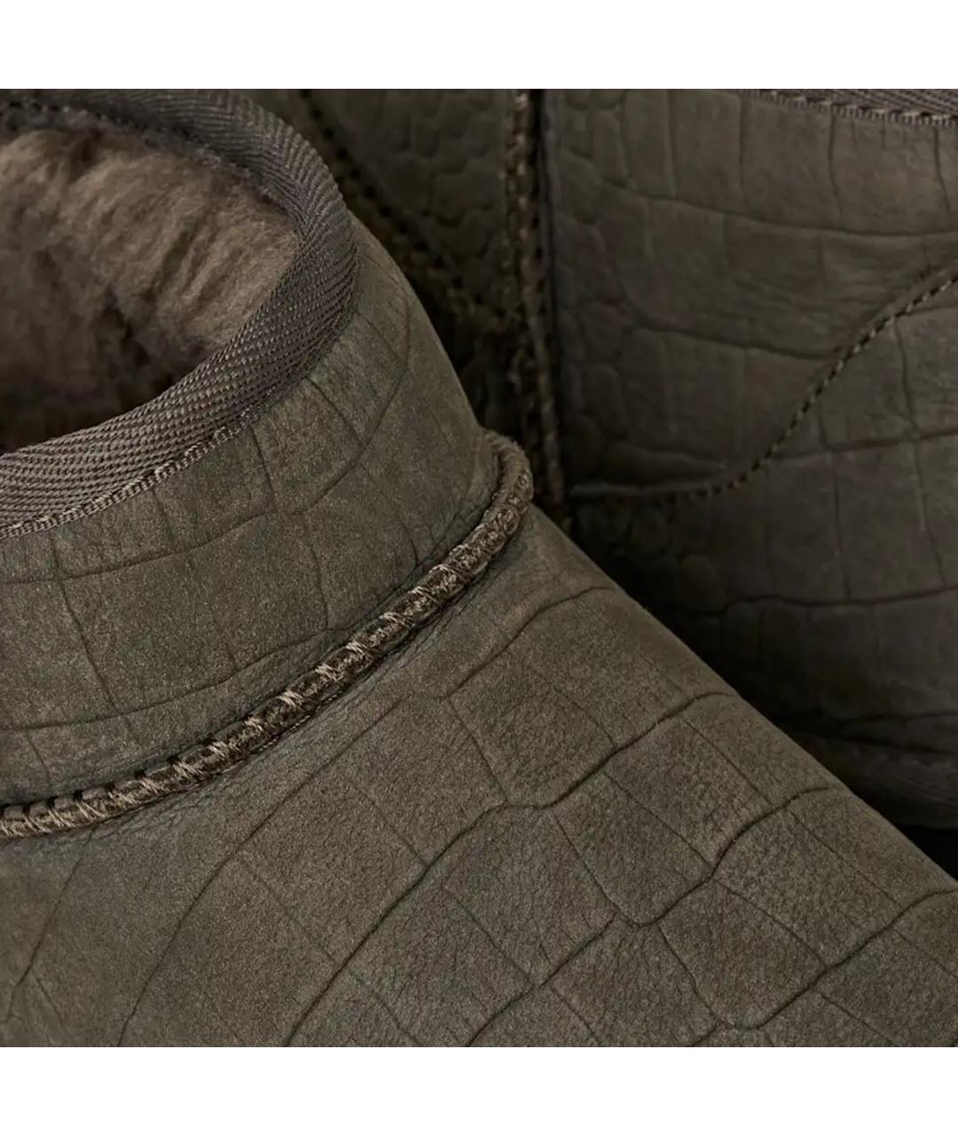 UGG AUSTRALIA Серые замшевые низкие ботинки, фото 5