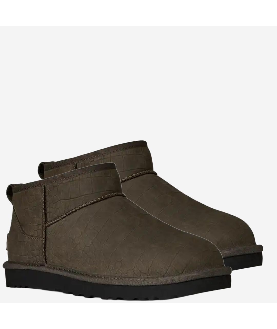 UGG AUSTRALIA Серые замшевые низкие ботинки, фото 3