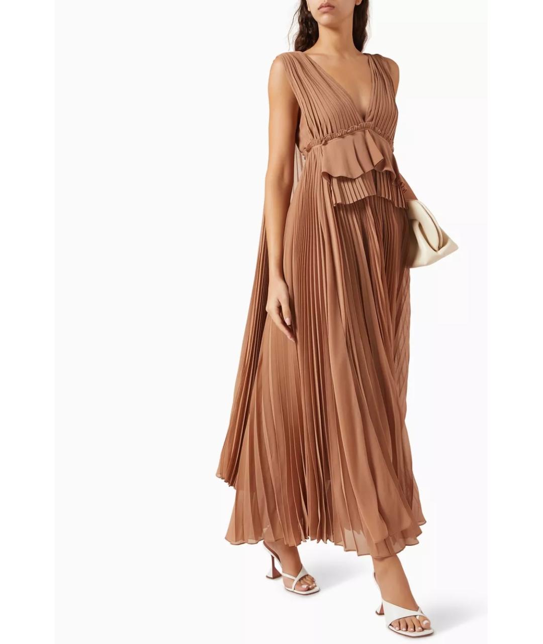 ZIMMERMANN Бежевое полиэстеровое коктейльное платье, фото 6