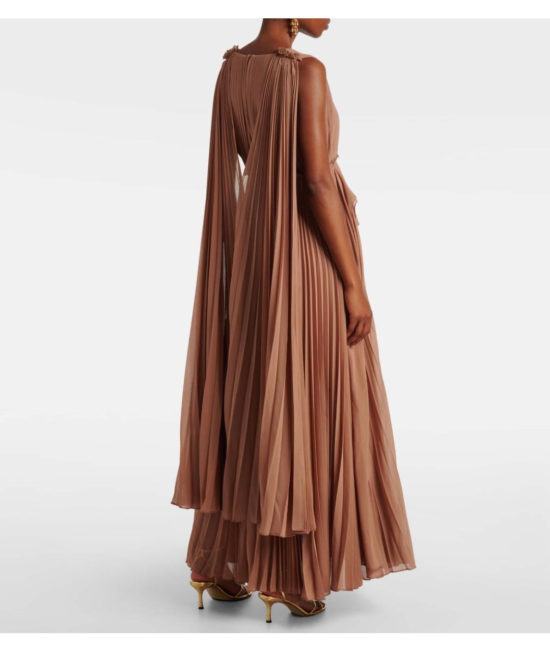 ZIMMERMANN Бежевое полиэстеровое коктейльное платье, фото 3