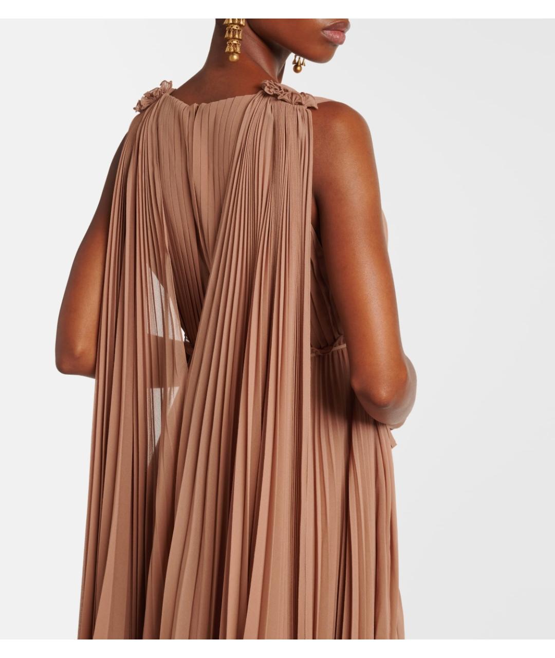 ZIMMERMANN Бежевое полиэстеровое коктейльное платье, фото 5