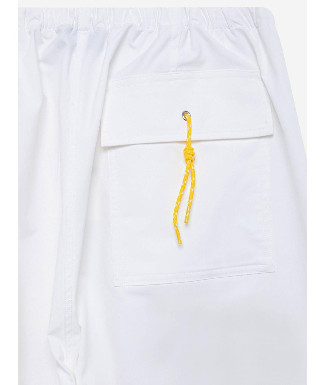 AUTRY Белые синтетические повседневные брюки, фото 3