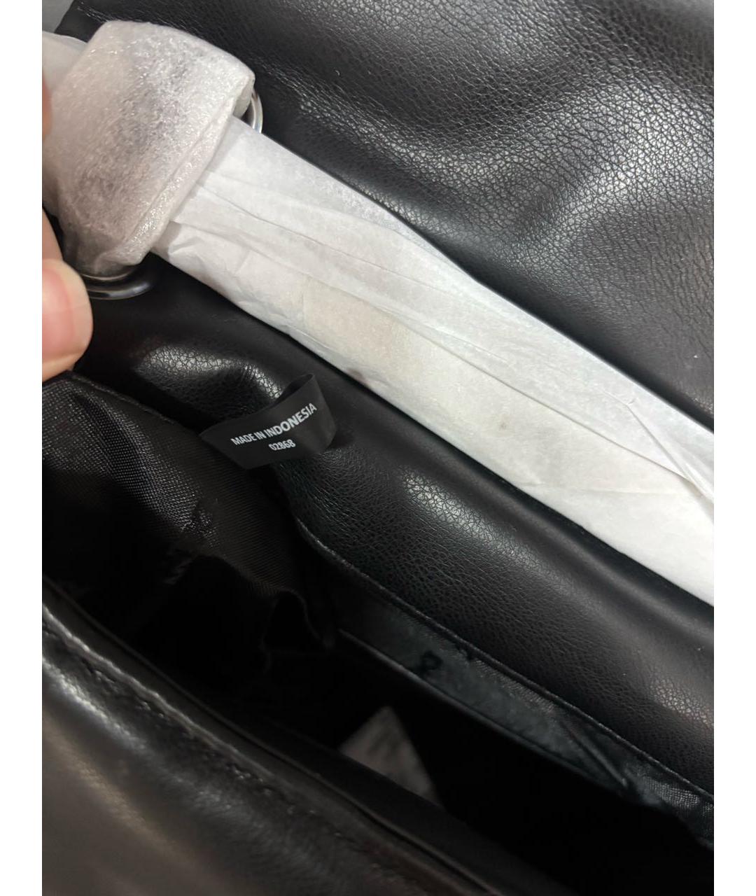 DKNY Черная сумка через плечо из искусственной кожи, фото 8