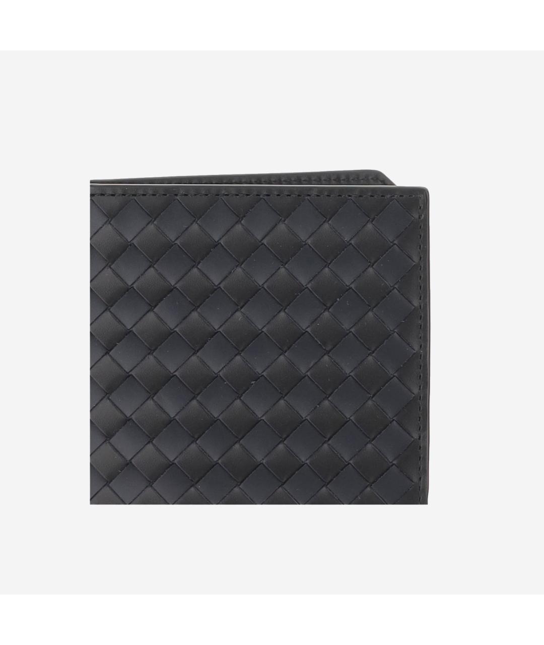 BOTTEGA VENETA Черный кожаный кошелек, фото 4