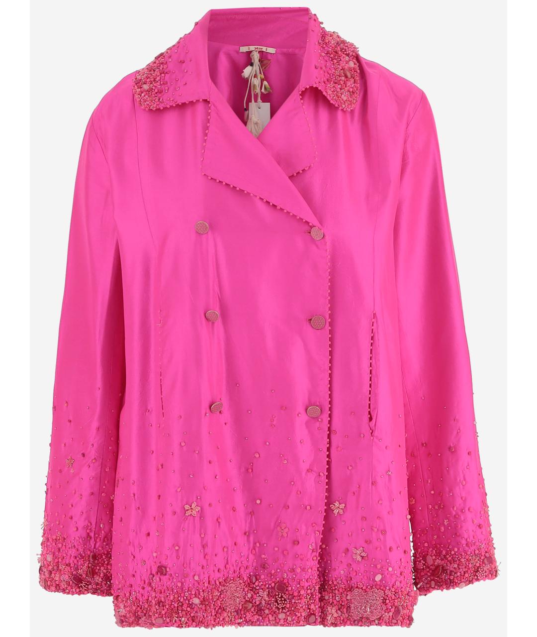 PERO Розовая шелковая куртка, фото 4