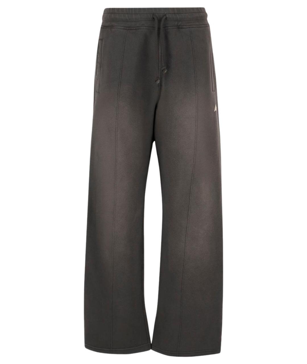 GOLDEN GOOSE DELUXE BRAND Серые хлопковые спортивные брюки и шорты, фото 1