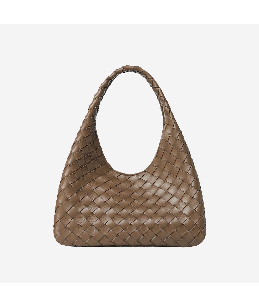 BOTTEGA VENETA Зеленая кожаная сумка тоут, фото 5