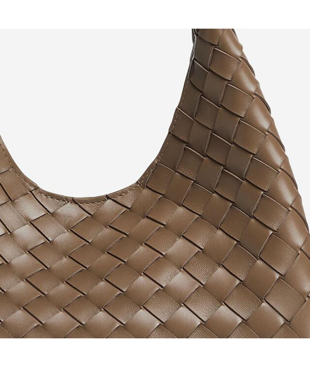 BOTTEGA VENETA Зеленая кожаная сумка тоут, фото 4