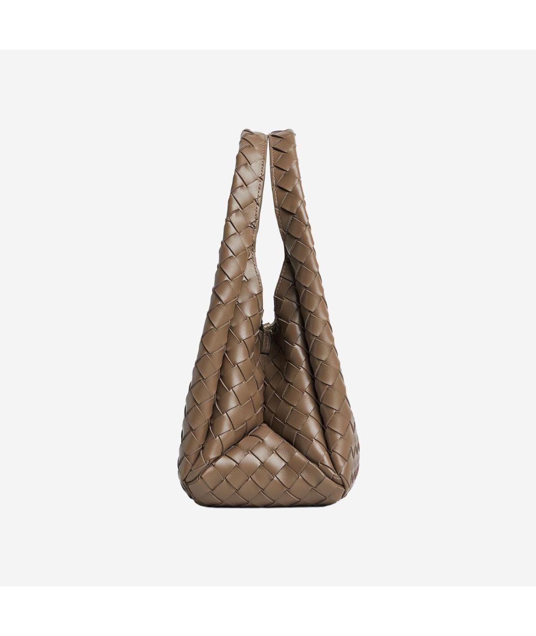 BOTTEGA VENETA Зеленая кожаная сумка тоут, фото 2