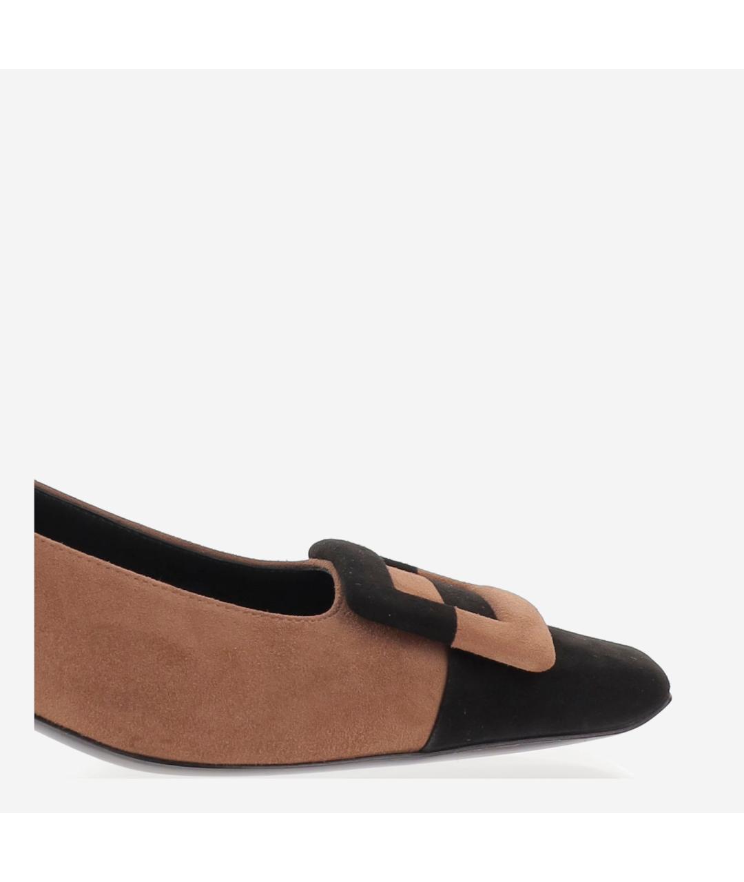 ROGER VIVIER Коричневые замшевые туфли, фото 4