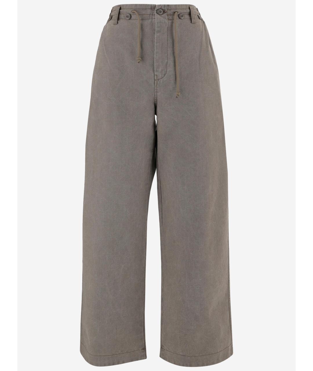 GOLDEN GOOSE DELUXE BRAND Мульти хлопковые прямые джинсы, фото 4