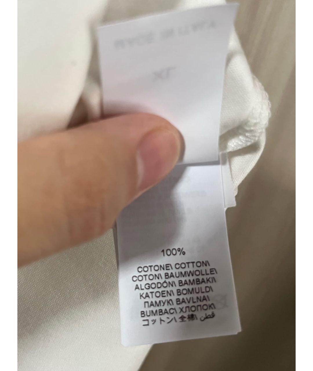 BRUNELLO CUCINELLI Белая хлопковая футболка, фото 6