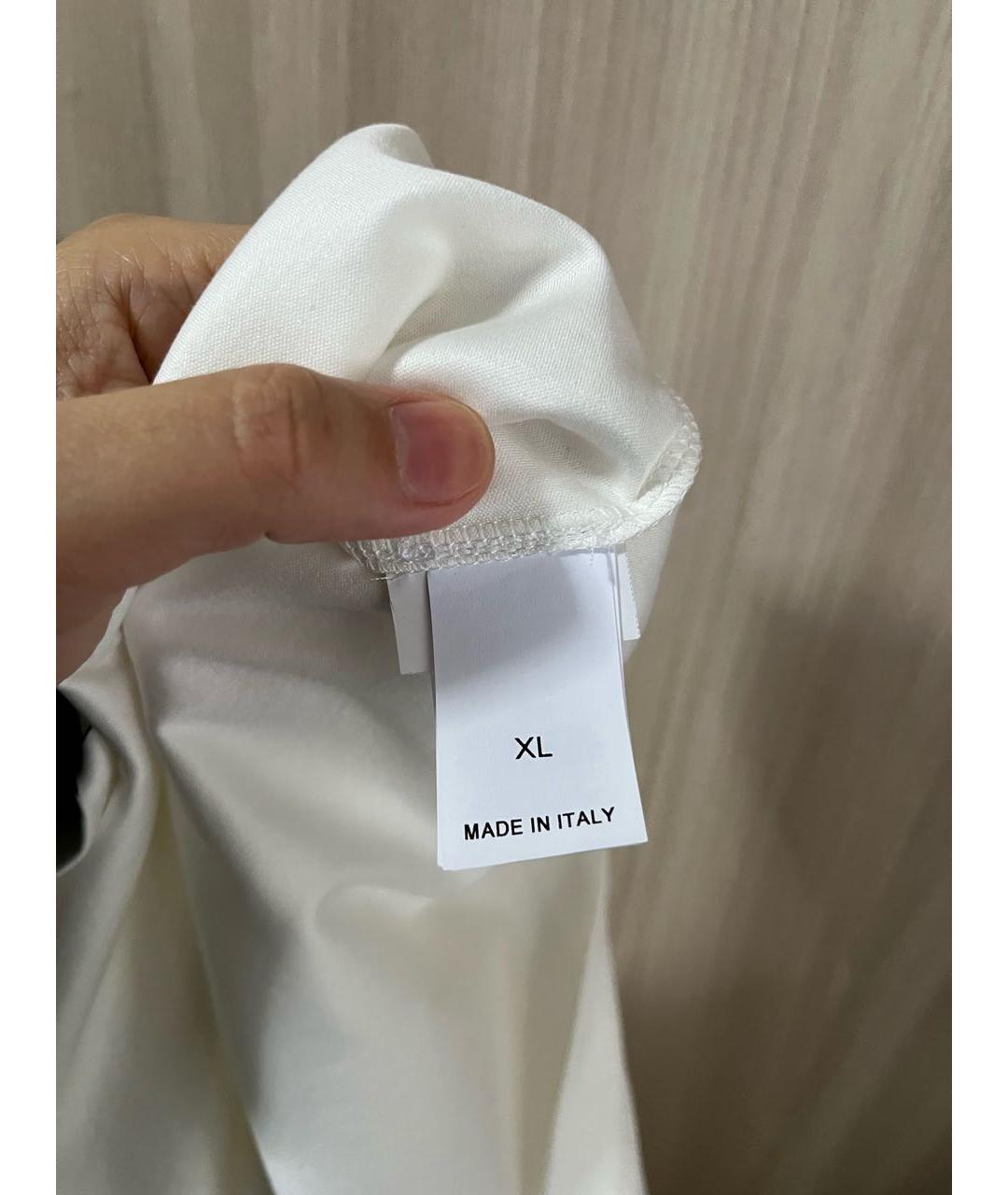 BRUNELLO CUCINELLI Белая хлопковая футболка, фото 4