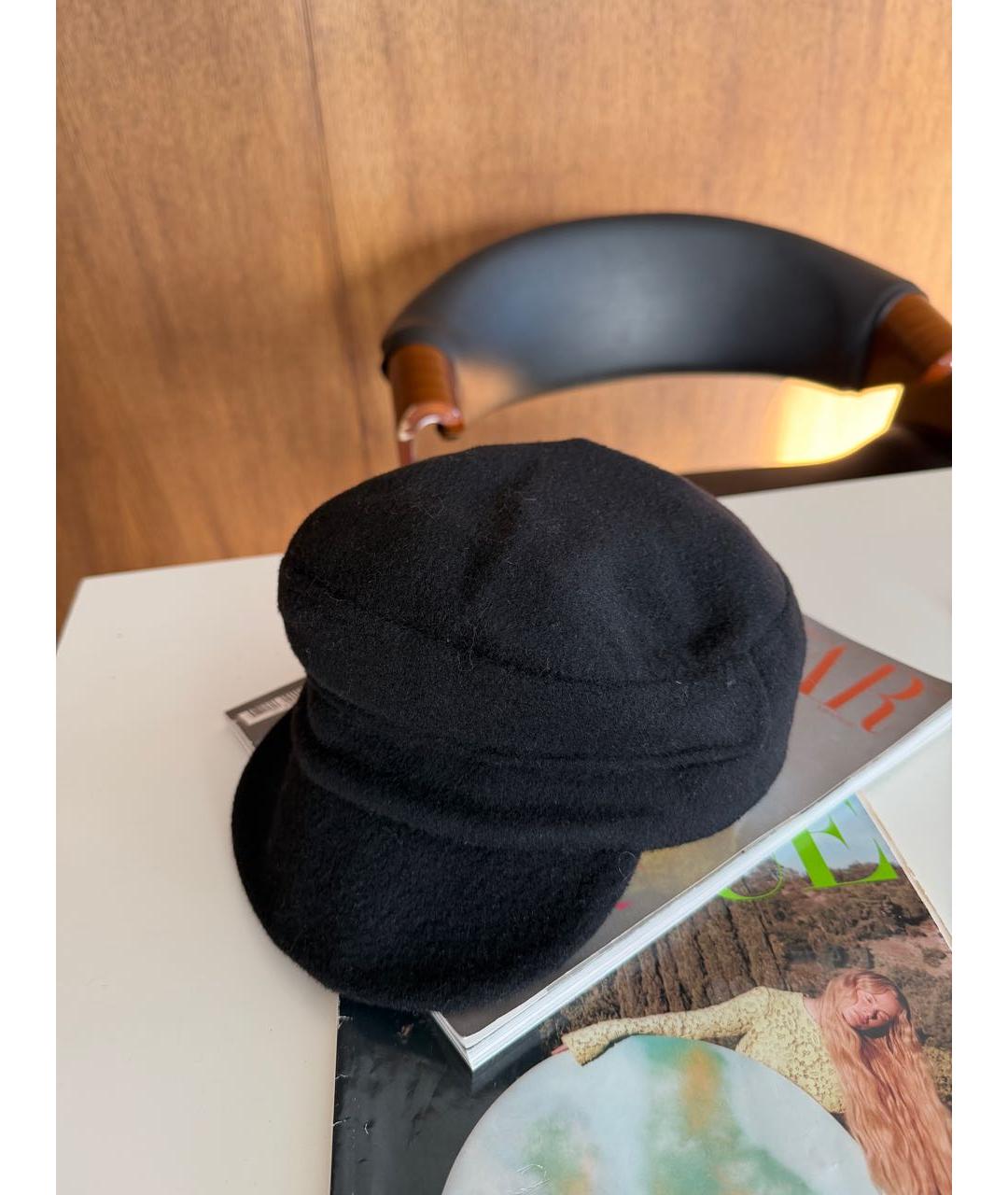 P.A.R.O.S.H. Черная шерстяная кепка, фото 7