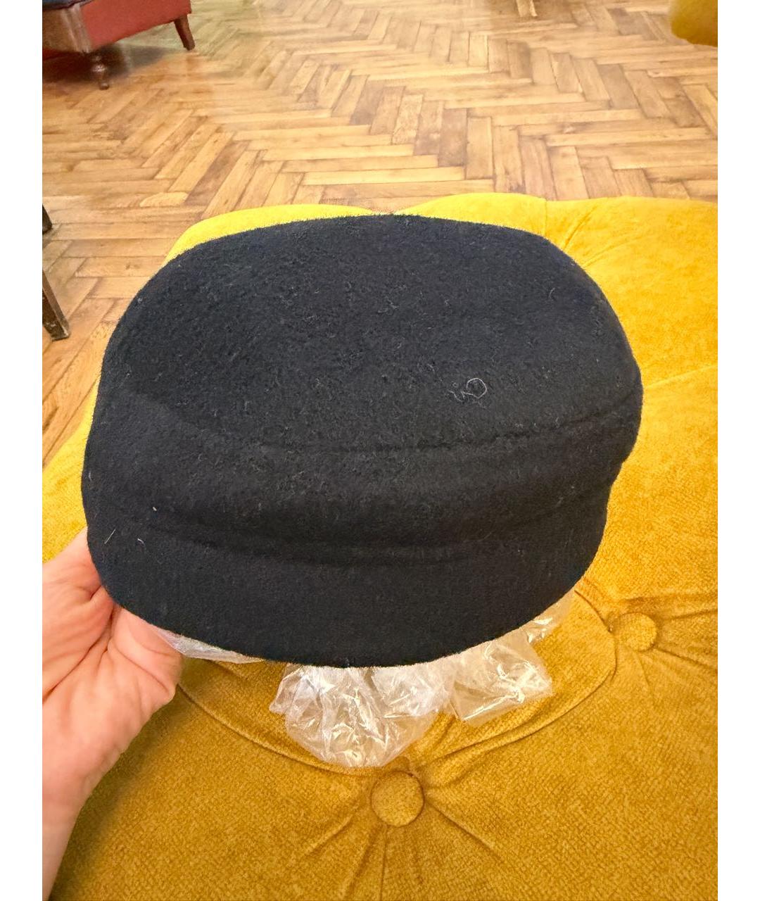 P.A.R.O.S.H. Черная шерстяная кепка, фото 2