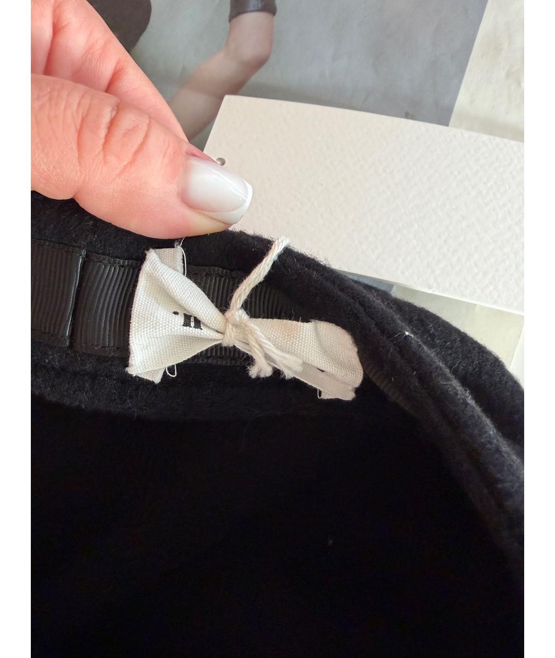 P.A.R.O.S.H. Черная шерстяная кепка, фото 6