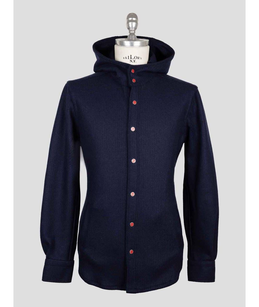 KITON Темно-синий шерстяной кардиган, фото 5