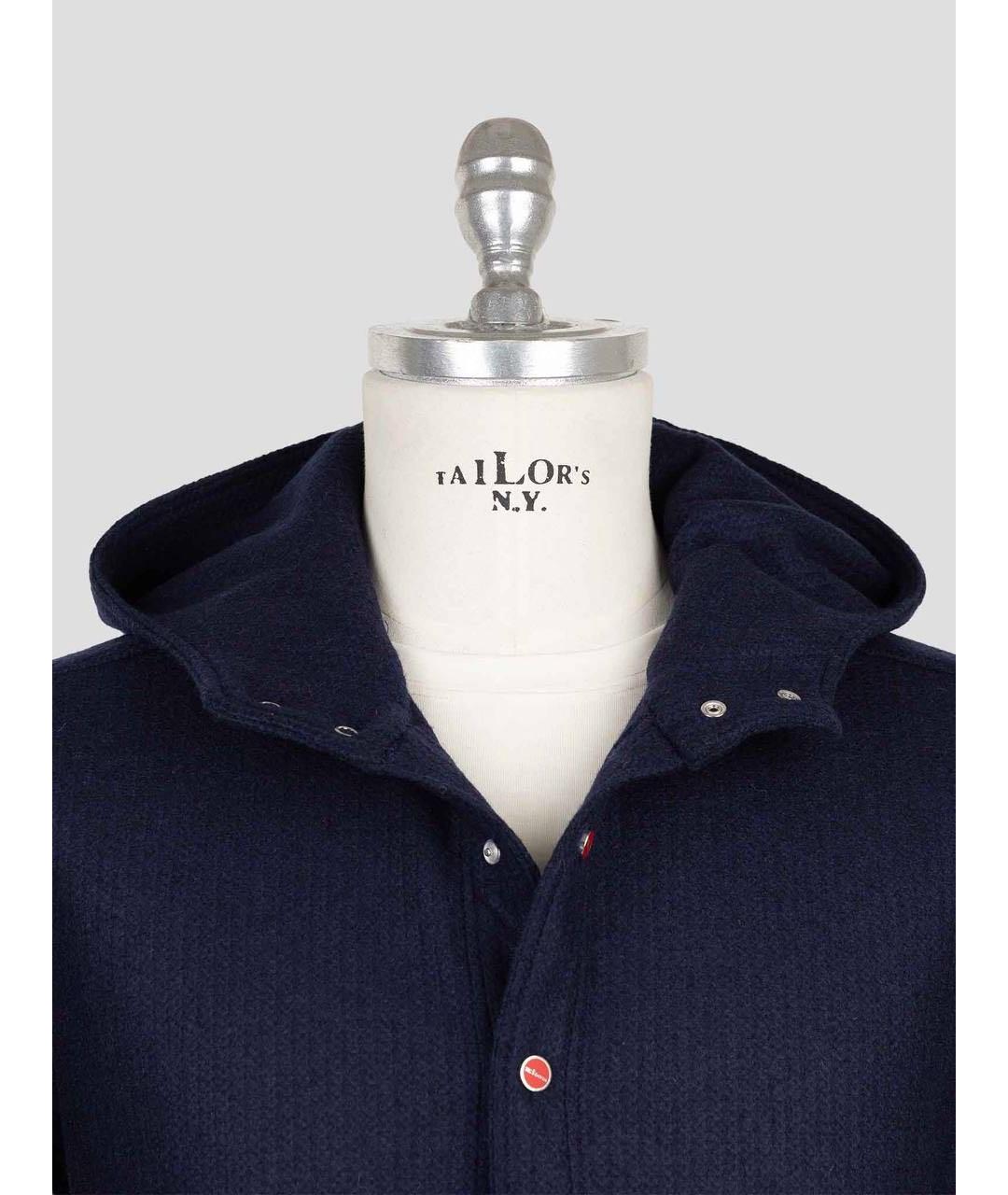 KITON Темно-синий шерстяной кардиган, фото 4