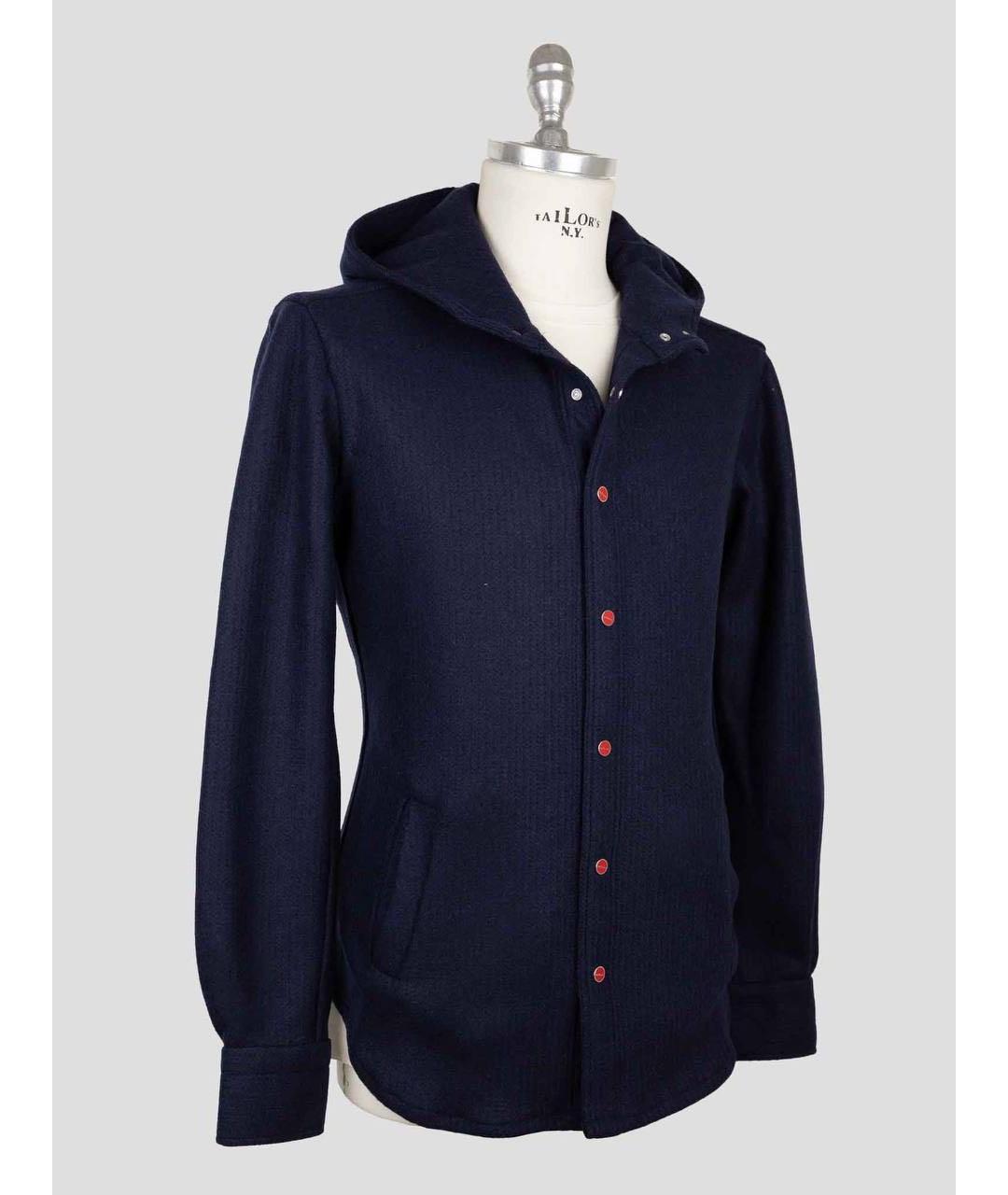 KITON Темно-синий шерстяной кардиган, фото 3