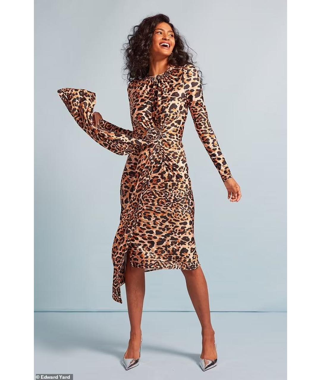 PACO RABANNE Мульти полиэстеровое коктейльное платье, фото 7