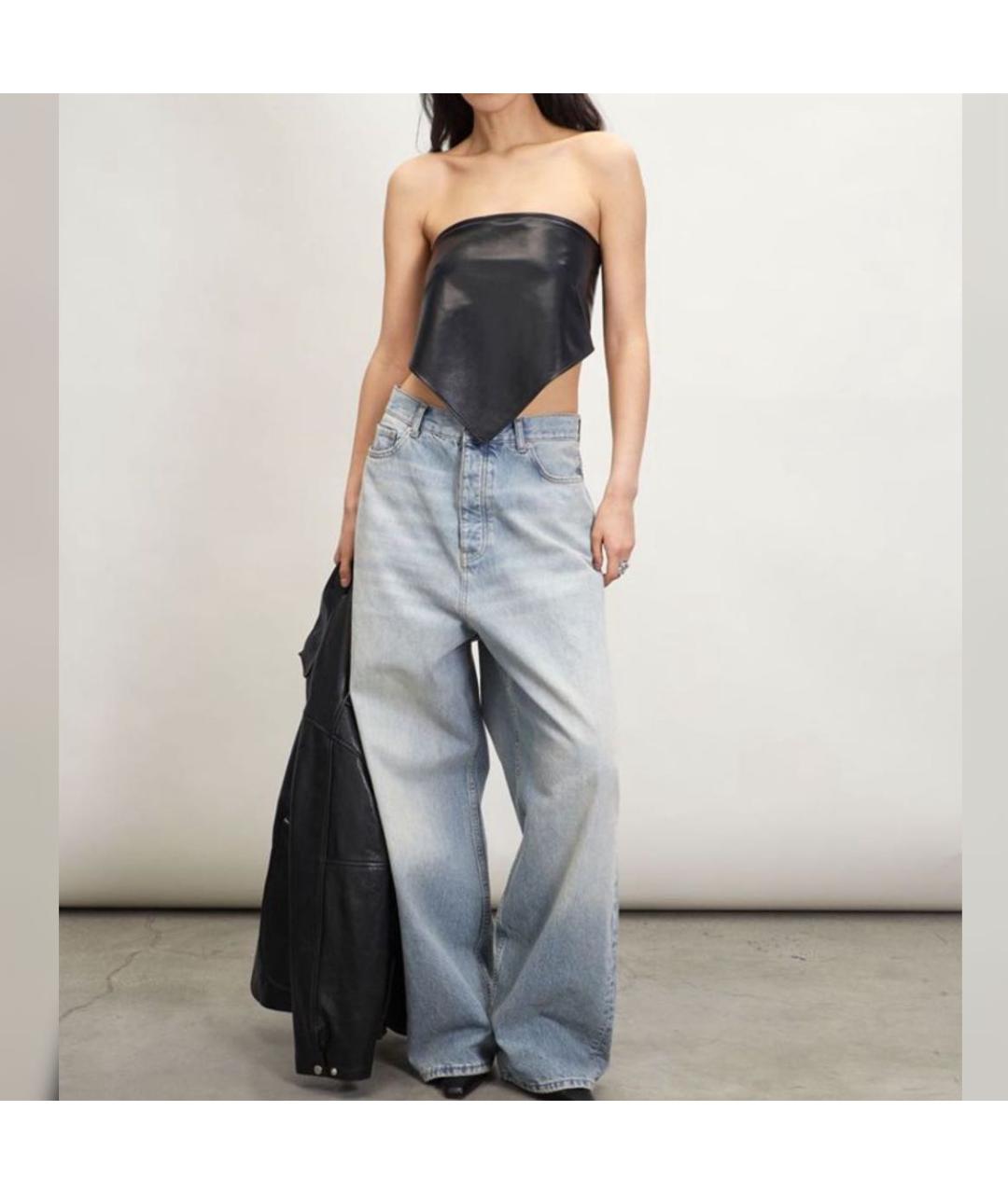 PERVERT Черная кожаная майка, фото 6