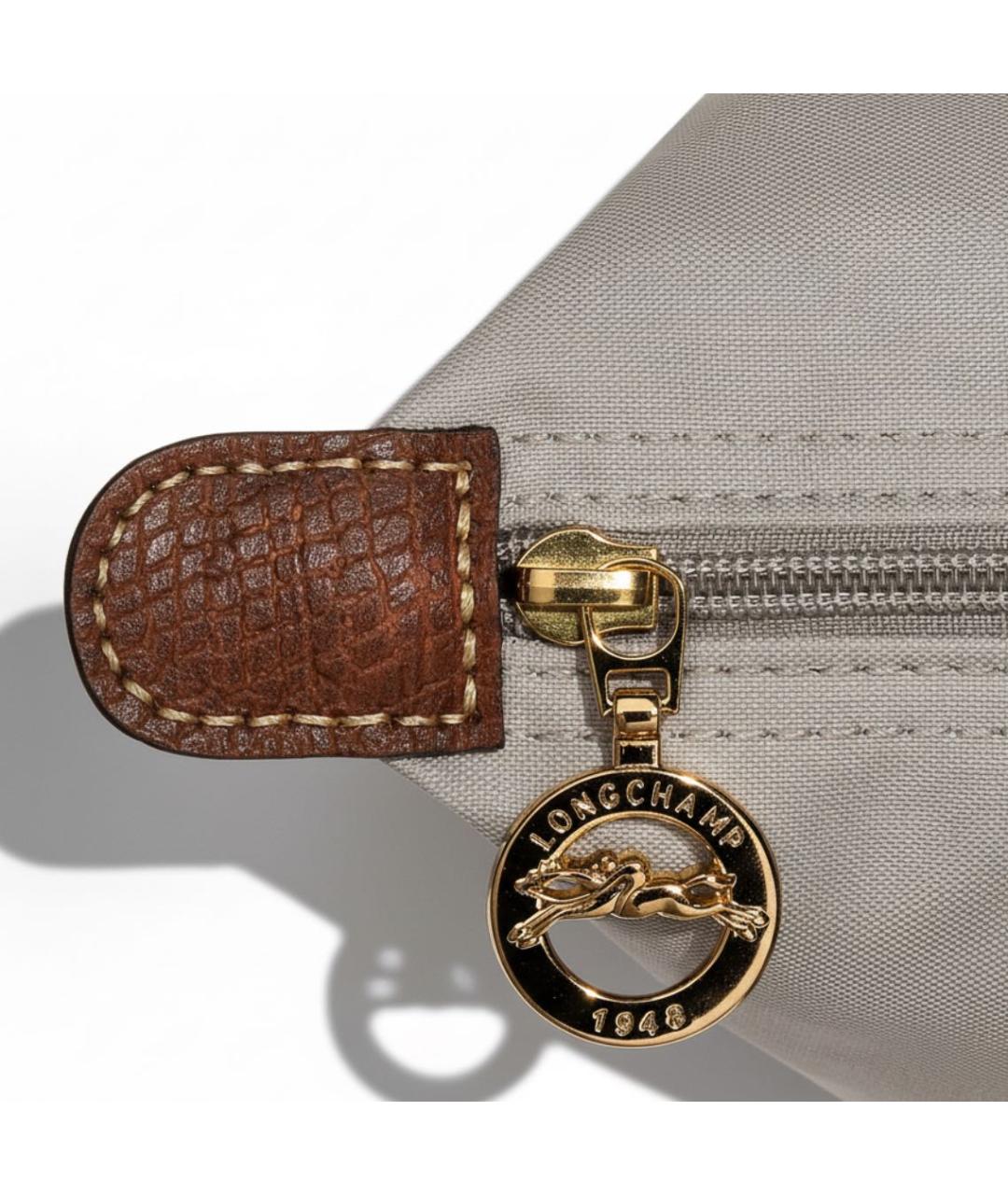 LONGCHAMP Серая сумка тоут, фото 5